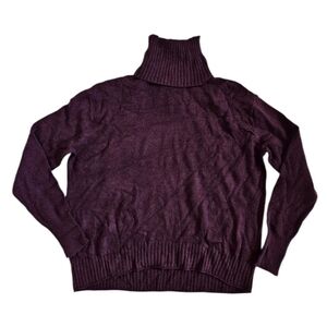 Abound Turtleneck Knit Pullover Sweater M Medium